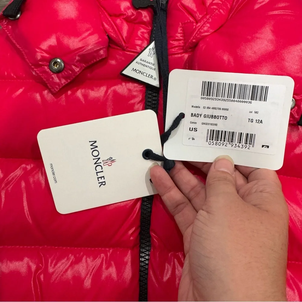 Moncler Bady Giubbotto Hot Pink Puffer Jacket Coat